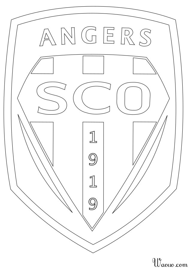 Coloriage ecusson Angers