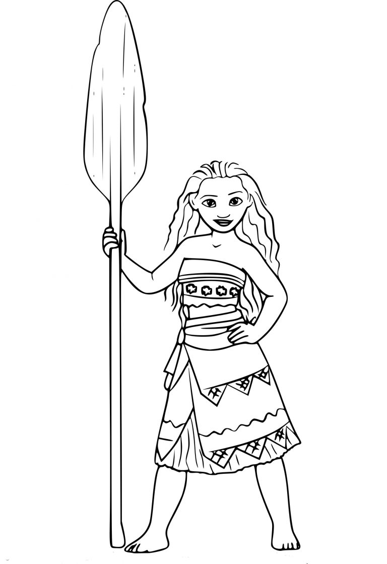 Coloriage Vaiana